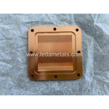 High Density Copper Skived Fin Heatsink Skiving Process